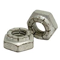 7/16"-14 Flex Type Lock Nut, Heavy Hex, Thin Height, Carbon Steel, Cadmium